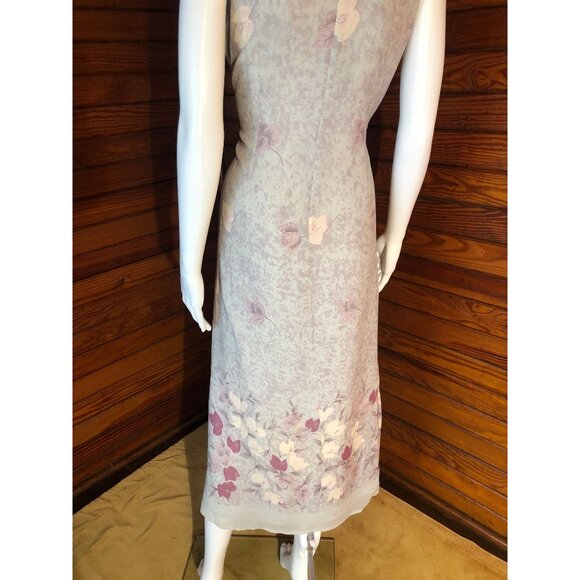 Silk Dress, Silk Maxi Dress, Hawaiian Dress, Silk Slip, Silk Chiffon, Silk Slip - Picture 8 of 9